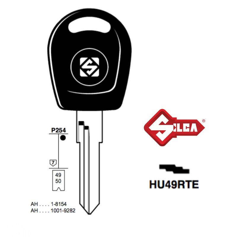 Klucz SILCA pod trans. pusty HU49RTE