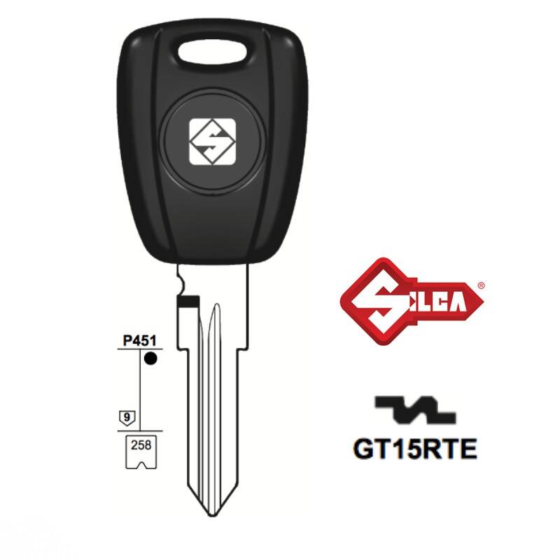 Klucz SILCA pod trans. pusty GT15RTE