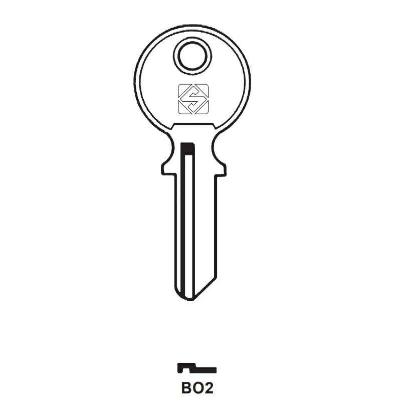 Klucz Mieszkaniowy BO2 - Silca