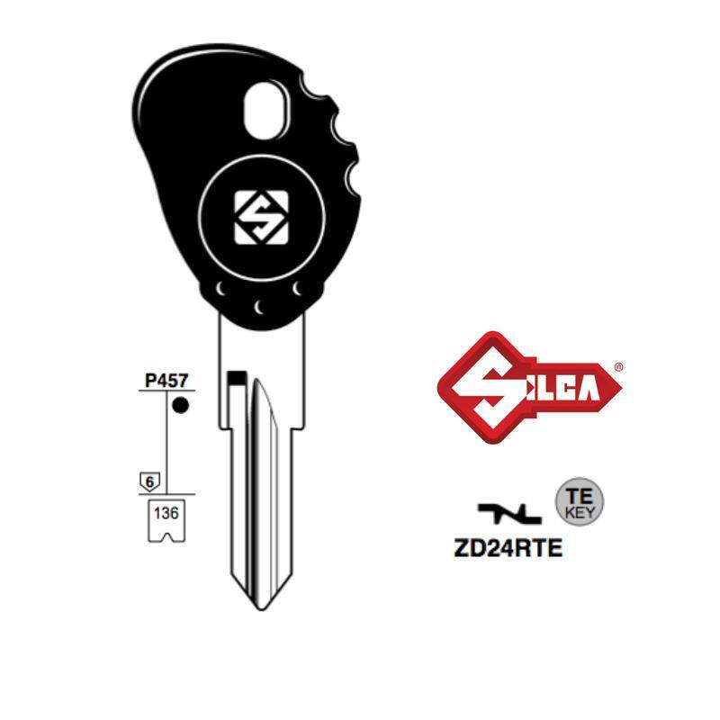 Klucz SILCA pod transponder ZD24RBTE