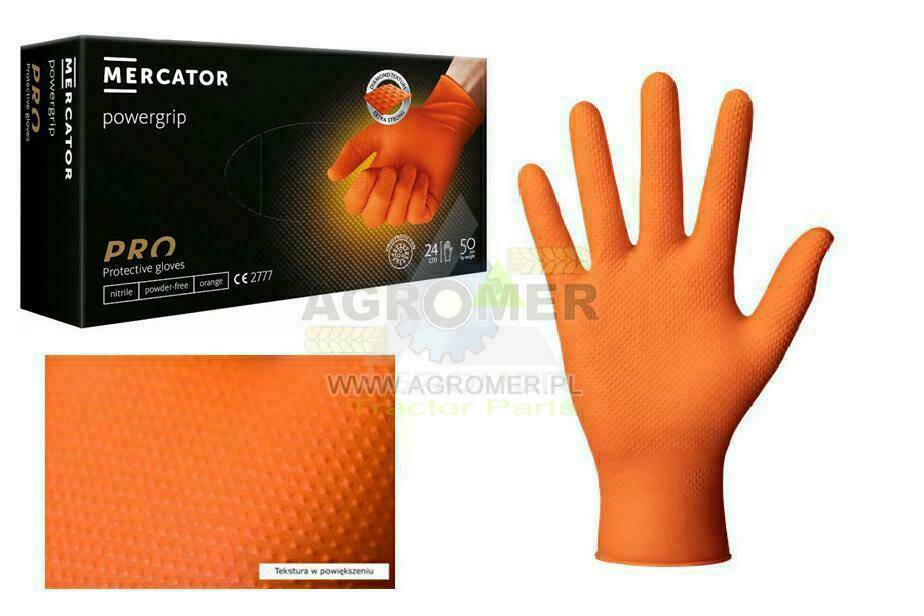 Rękawice nitrylowe gogrip Orange M