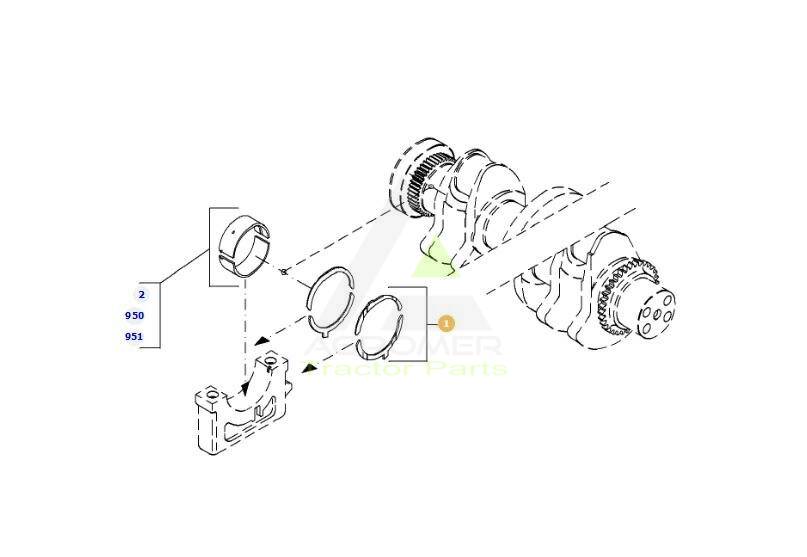Fendt engine connecting rod bearings