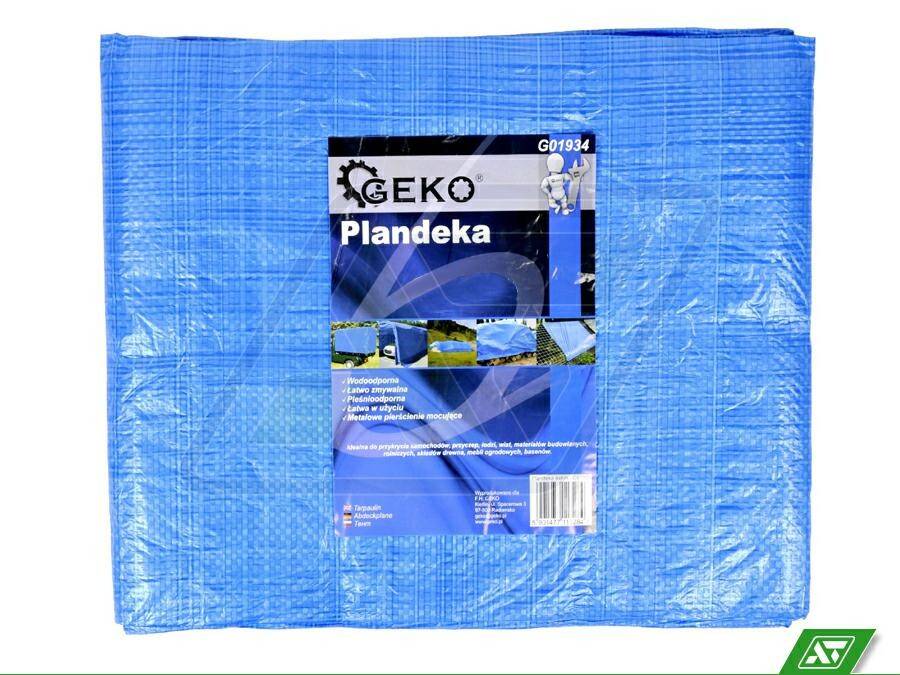 Plandeka Geko niebieska 4x6 G01934 75g.