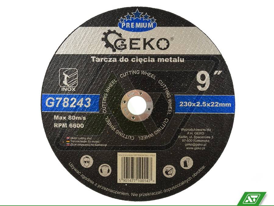 Tarcza do metalu Geko 230x2.5x22 G78243