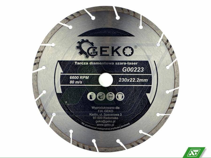 Tarcza diamentowa Geko 230x22,2 G00223
