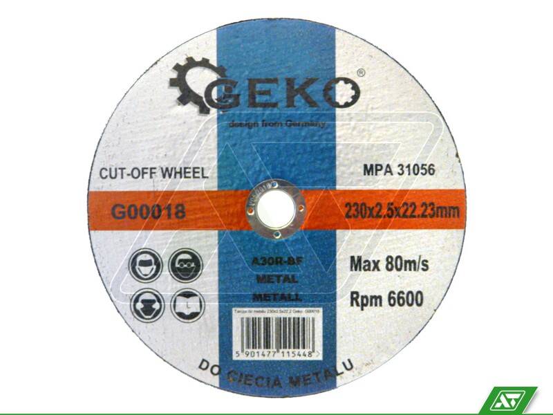 Tarcza do metalu Geko 230x2.5x22 G00018