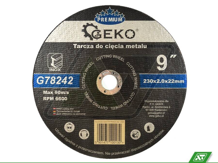 Tarcza do metalu Geko 230x2.0x22 G78242