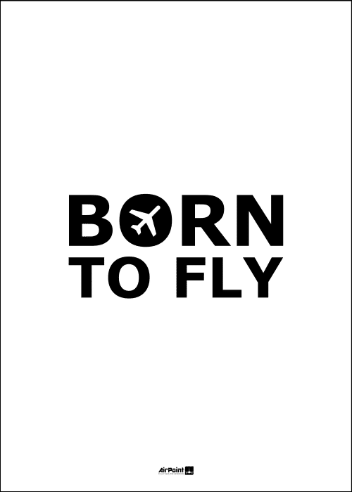 Plakat BORN TO FLY
