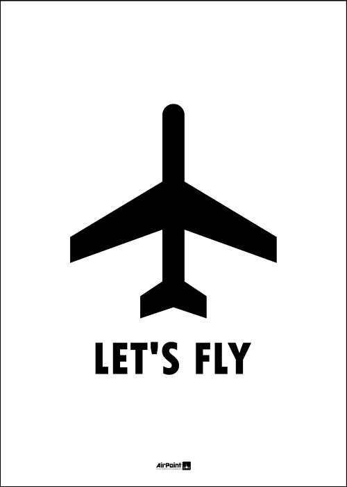 Plakat LET'S FLY