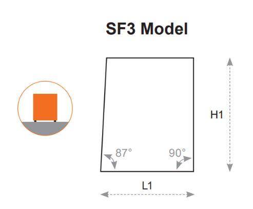 Panele akustyczne - seria Surface - freestand SF3