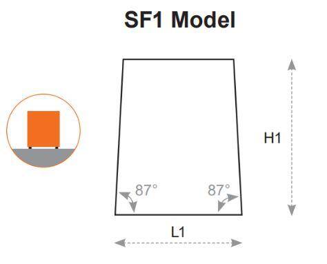 Panele akustyczne - seria Surface - freestand SF1