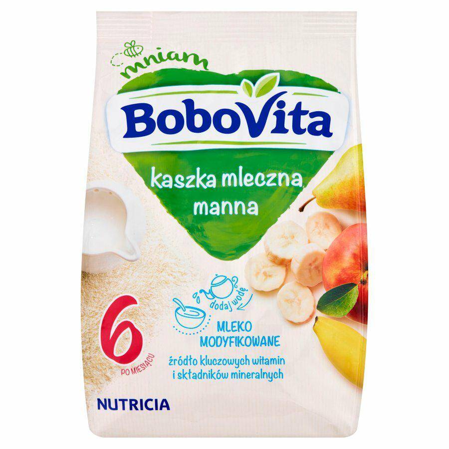 Bobo Vita kaszka manna 3 owoce 230g*9.