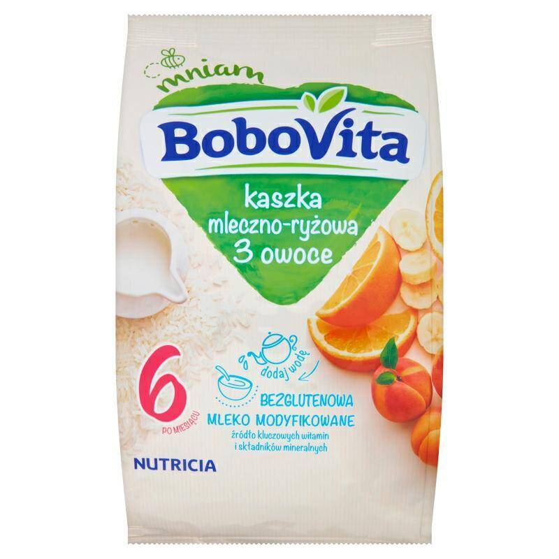 Bobo Vita kaszka mleczno ryżowa Owocowa.
