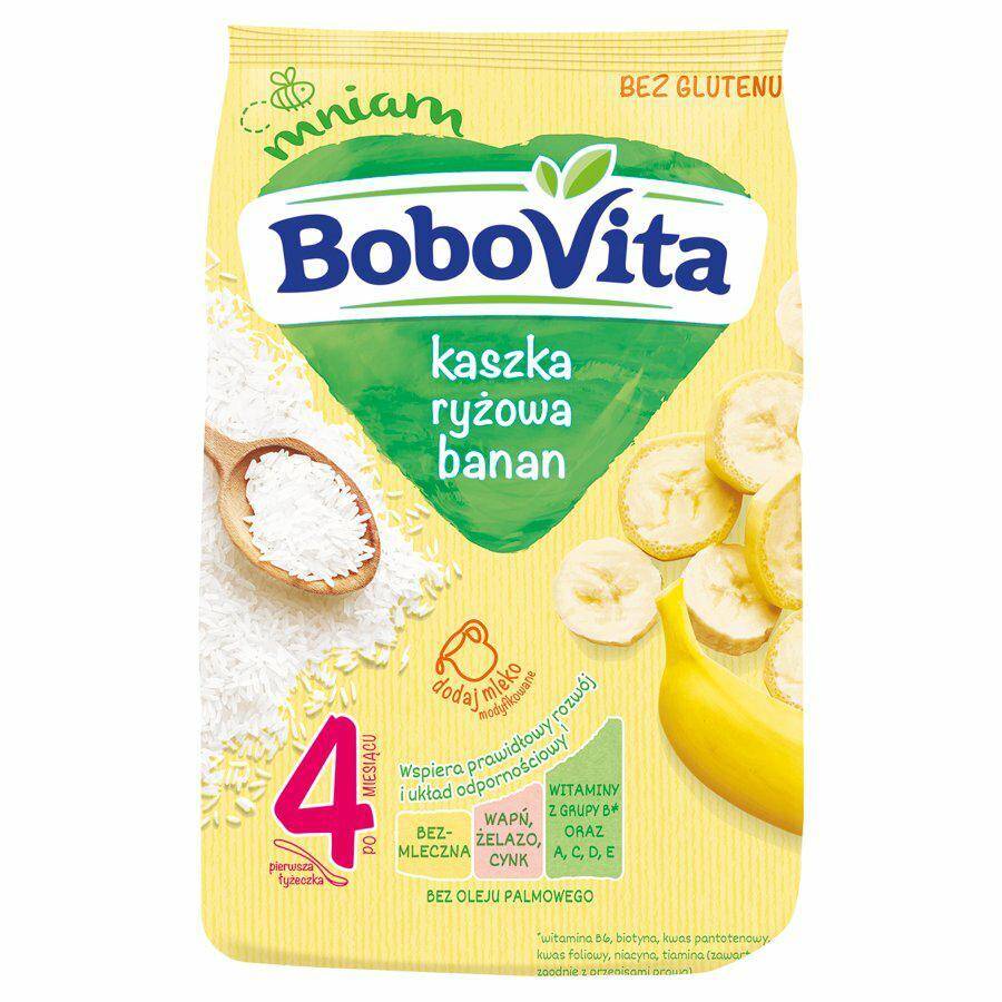 Bobo Vita Kaszka ryżowa banan 180g*9.