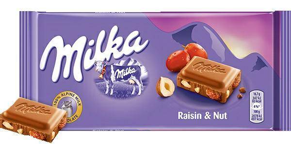 MILKA czekolada RAISIN&NUTS 100g [22]