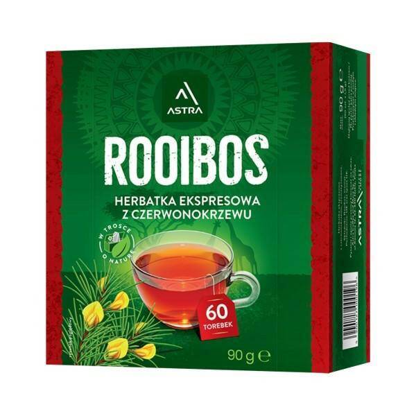 ASTRAK herbata z czerwonokrzewu ROOIBOS 60 torebek