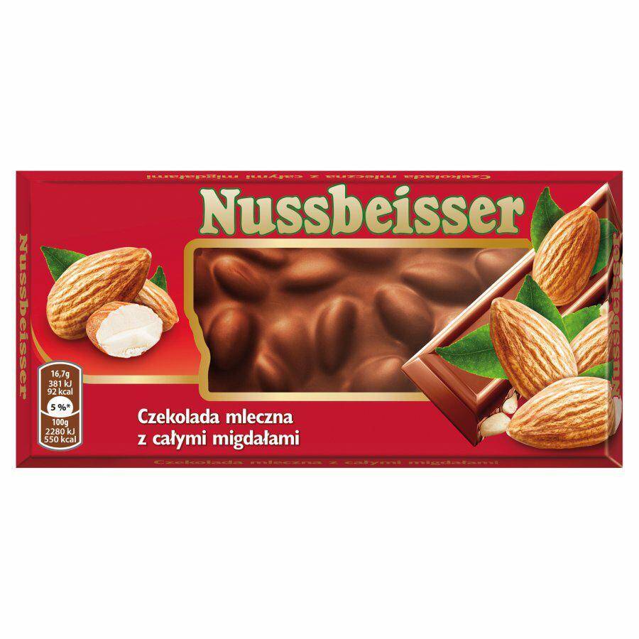 NUSSBEISSER czekolada z migdałami 100g [20] PL