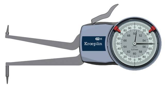 KROEPLIN macki pomiarowe analogowe wewnętrzne 50-70/0,01 mm H250 854.928