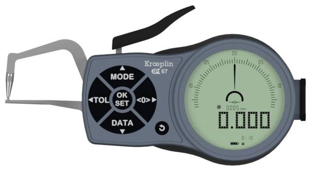 KROEPLIN macki pomiarowe elektroniczne zewnętrzne 0-10/0,001 mm K1R10 854.907