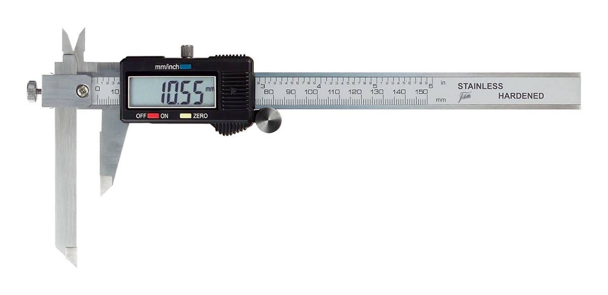 SCHUT suwmiarka elektroniczna 150/0,01 mm ze szczęką przestawną 906.345
