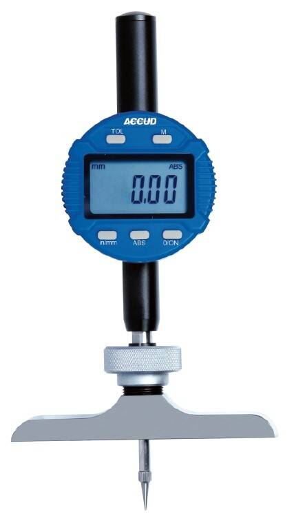 ACCUD głębokościomierz czujnikowy elektroniczny 0-300/0,01 mm podstawa 101,5x17 mm 293-300-12
