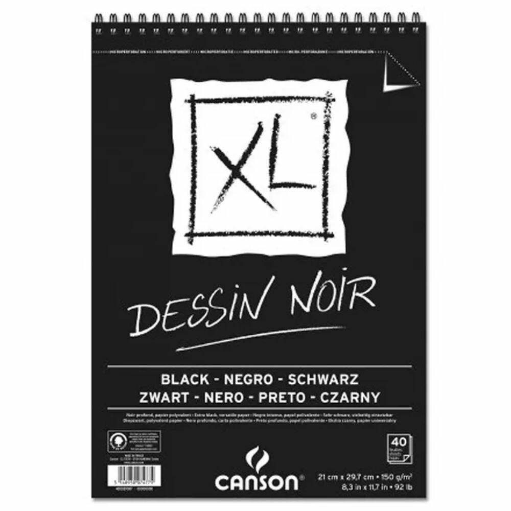 Blok rysunkowy czarny XL Noir A4