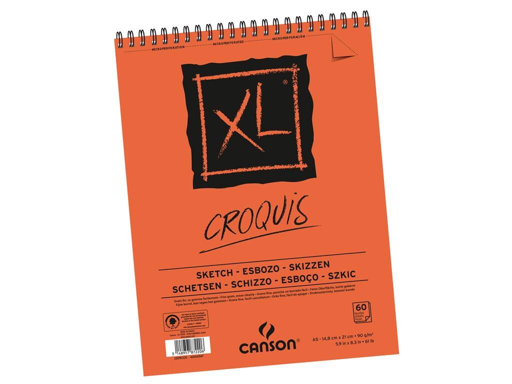 Blok szkicowy XL Croquis A5 60k Canson