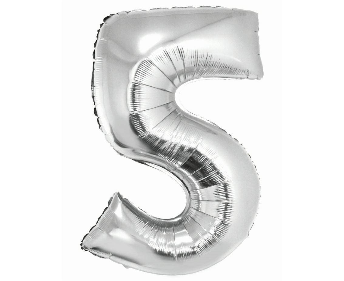 Balon foliowy 76cm Smart srebrny 5