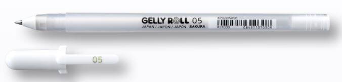 Długopis żelowy GELLY ROLL Biały 05 Saku