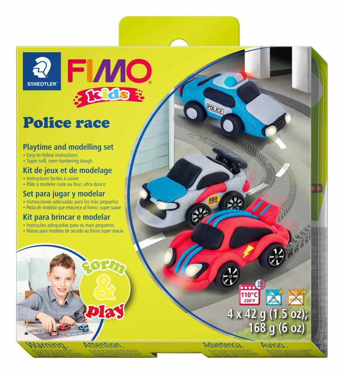 Modelina FIMO Kids Form&Play, Auta, 4x42