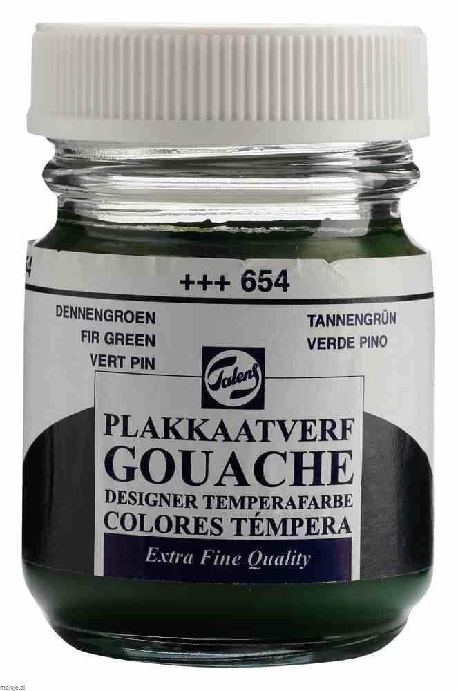 Farba Gouache Słoik 50ml 654 Fir Green