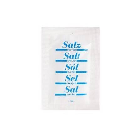 Sól spożywcza 1g  PROSTOKĄT 50x35mm