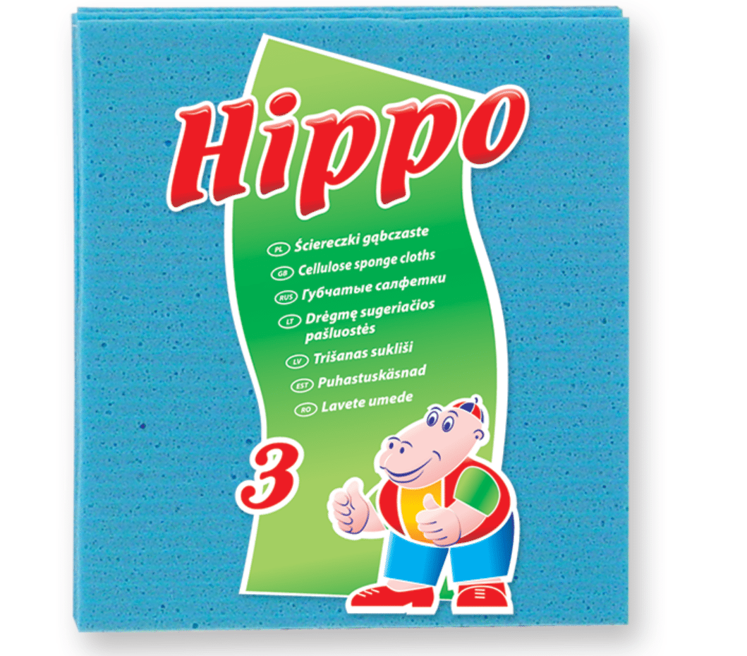Hippo ścierki gąbczaste op.3szt