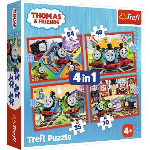 Puzzle 4w1 346190 Trefl 28,5x20,5cm