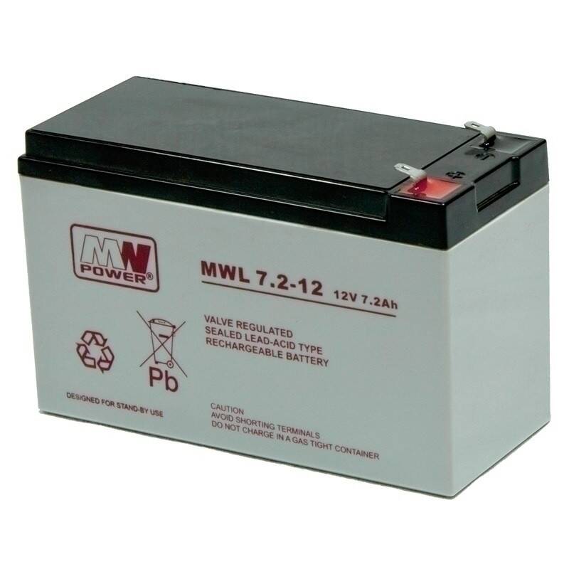 Gel battery 12V 7,2Ah MWL