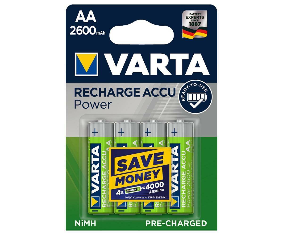 Rechargeable Battery  Varta Professional R6 AA 2600mAh (4 units)