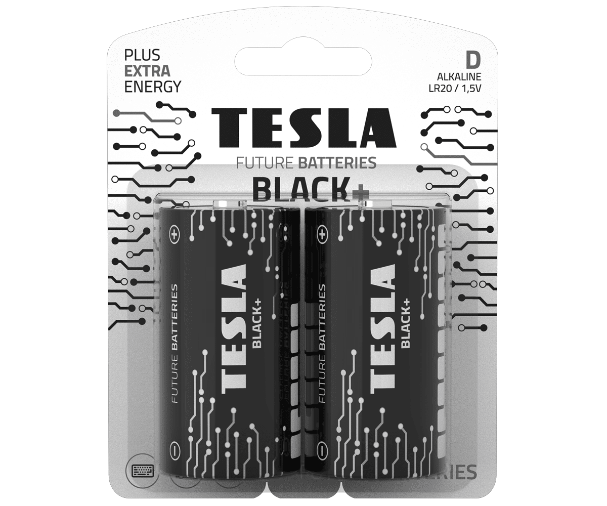Bateria alkaliczna LR20 TESLA BLACK+ 1,5V