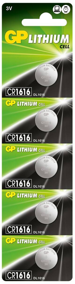 Bateria litowa GP CR1616 (5 sztuk)