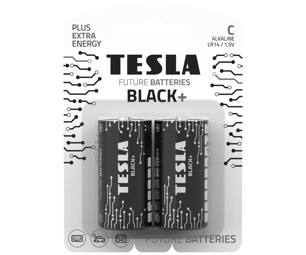 Bateria alkaliczna LR14 TESLA BLACK+ 1,5V
