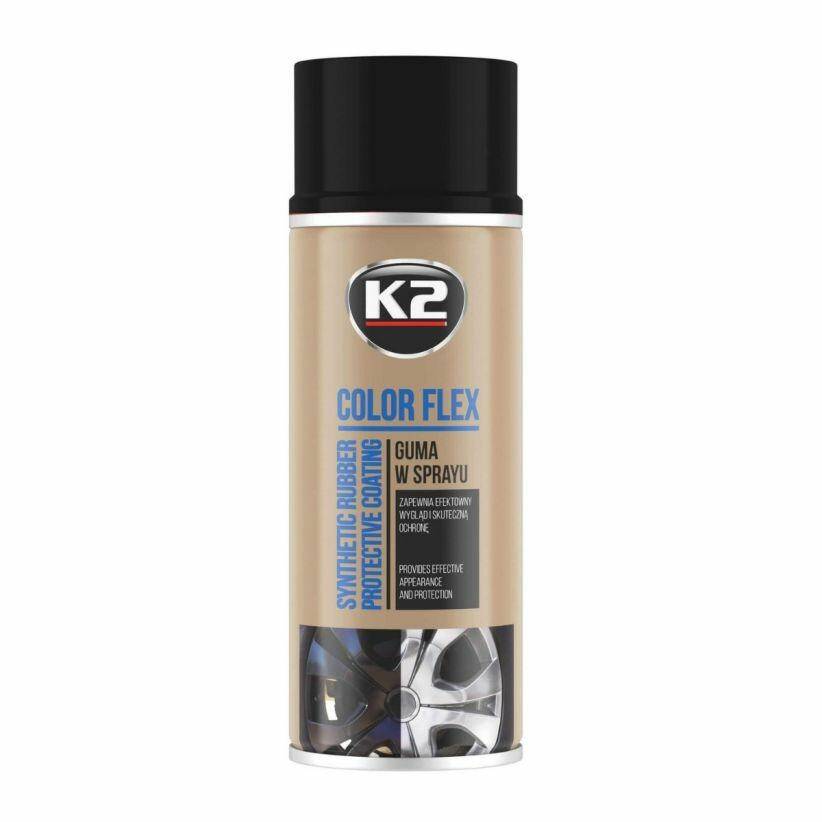 K2 COLOR FLEX guma spray cz.połysk 400ml