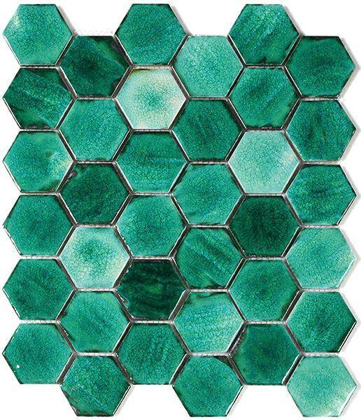 Mozaika Ceramiczna Mykonos Emerald