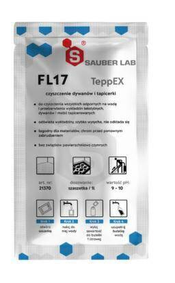 Sauberlab FL17 TeppEX środek do czyszczenia dywanów, tapicerki