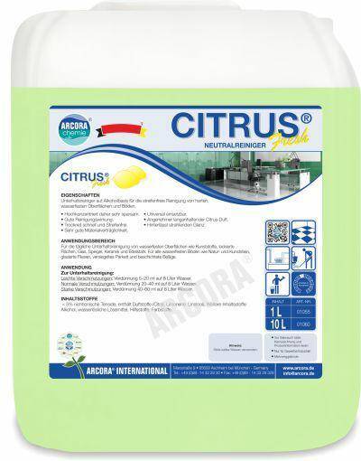CITRUS FRESH 10L neutralny zapachowy środek do czyszczenia powierzchni