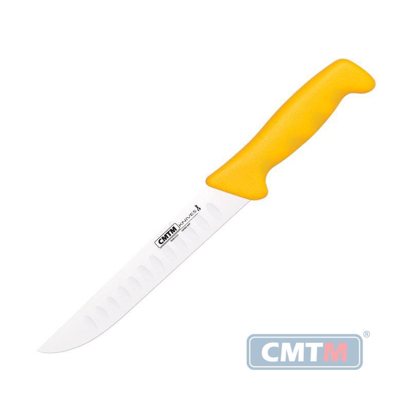 CMTM Nóż rzeźniczy ryflowany 18 cm (seria 205) żółty