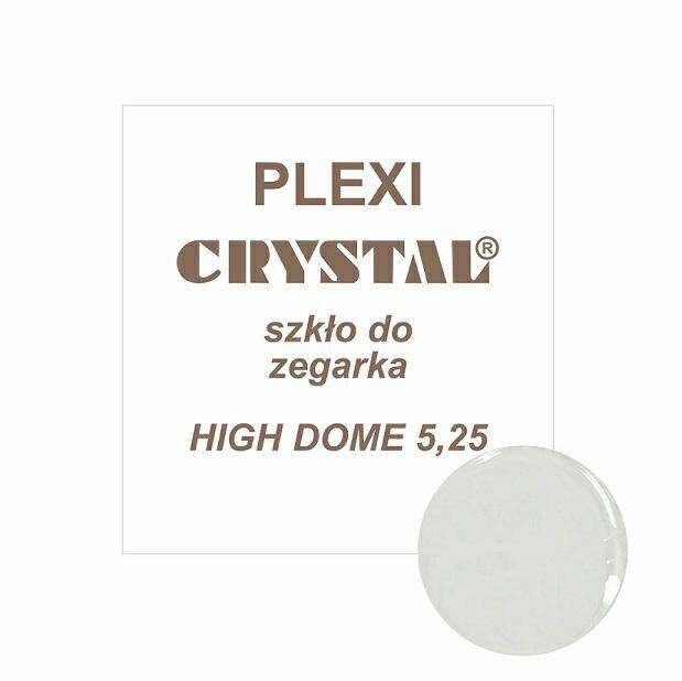 Szkło plexi okrągłe wypukłe Crystal 342 HIGH DOME 5,25 MM