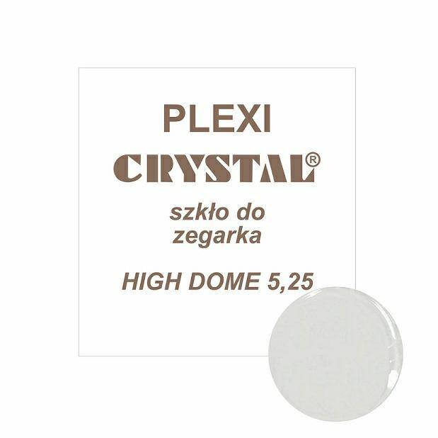 Szkło plexi okrągłe wypukłe Crystal 378 HIGH DOME 5,25 MM