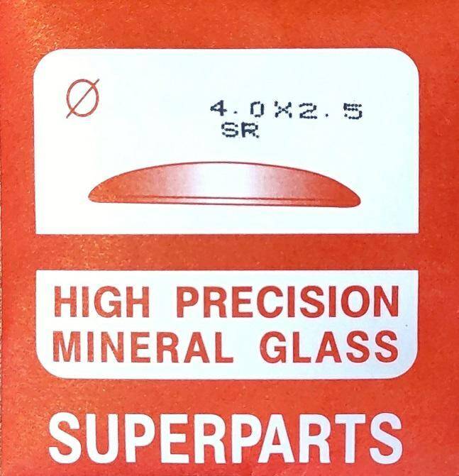 Szkło mineralne soczewkowe 4,0x2,5mm 415