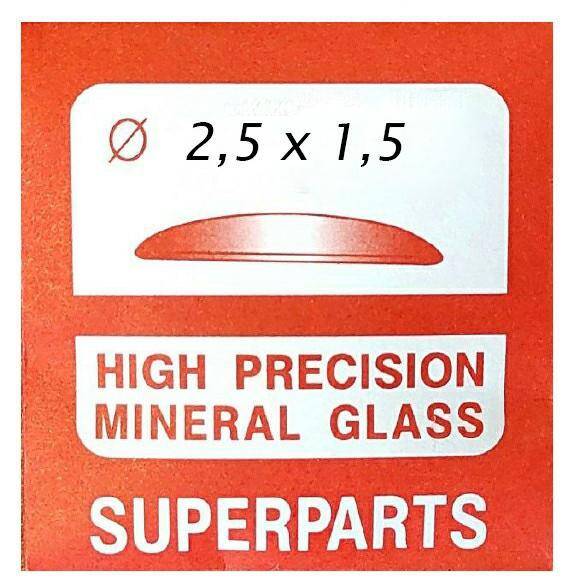 Szkło mineralne soczewkowe 2,5x1,5mm 200