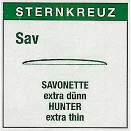 Szkło okrągłe plexi Sternkreuz SAV 338 SAVONETTE
