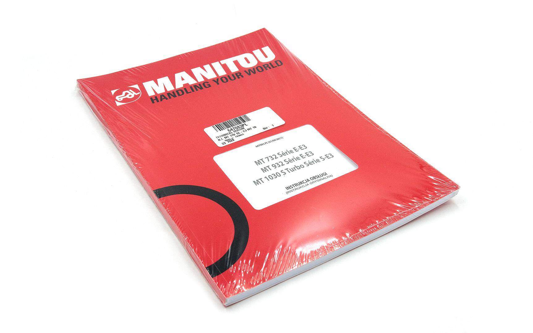 Instrikcja obsługi MANITOU MT 647083PL